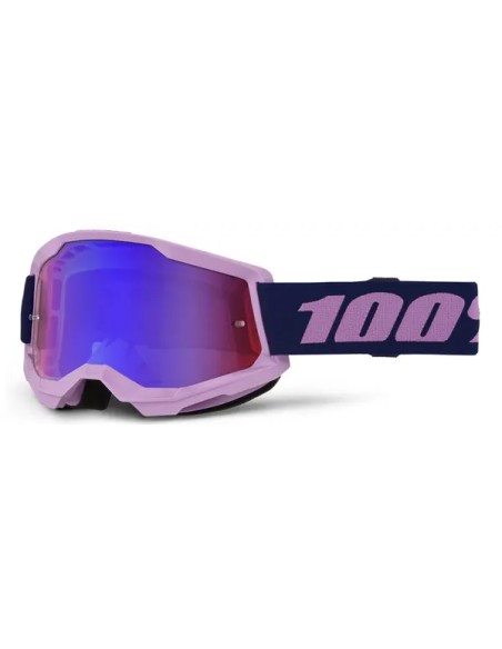 100% Motorradbrillen - GOGGLE STRATA 2 PURPLE - RED/B