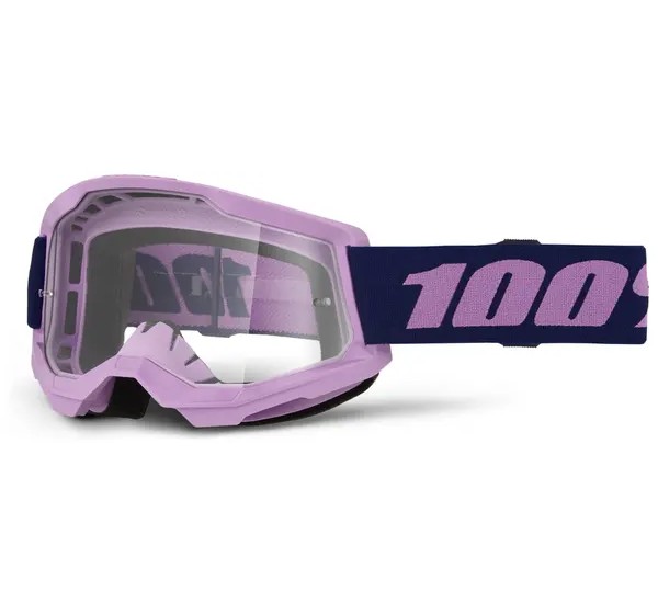 100% Motorradbrillen - GOGGLE STRATA 2 PURPLE - CLEAR