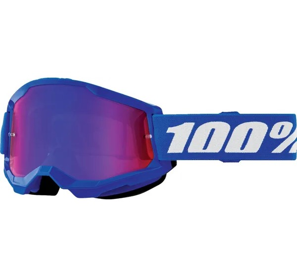 100% Motorradbrillen - GOGGLE STRATA 2 JNR BLUE MR RD