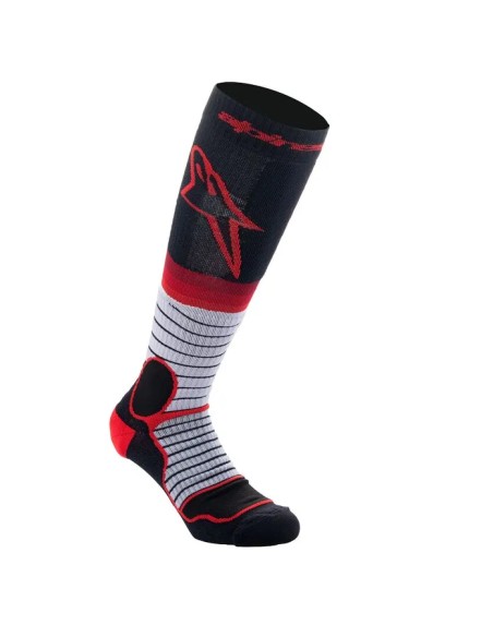ALPINESTARS Socken - SOCK MX PRO BLK/GY/RED L