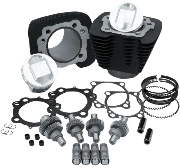 S&ampS CYCLE Zylinder, Zylindersätze & Big Bore Sätze - KIT HOOLGN 1200-1250 BLK