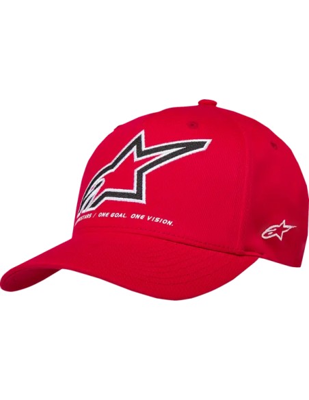ALPINESTARS Kopf- & Halsbedeckungen - HAT CRV BILL LINEOUT RED L/XL