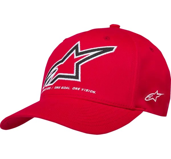 ALPINESTARS Kopf- & Halsbedeckungen - HAT CRV BILL LINEOUT RED L/XL