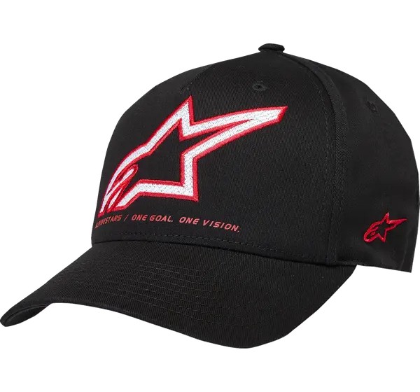 ALPINESTARS Kopf- & Halsbedeckungen - HAT CRV BILL LINEOUT BLACK L/X