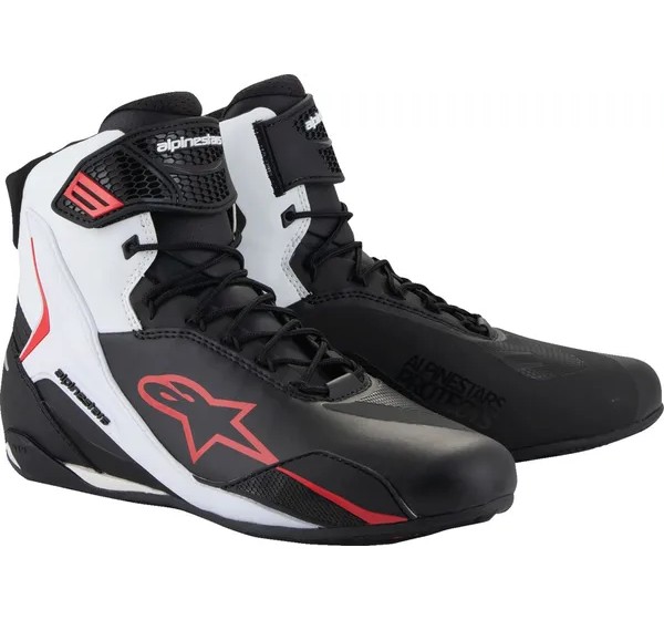 ALPINESTARS Straße - SHOE FASTER V4 BLK/WHT/RD 13