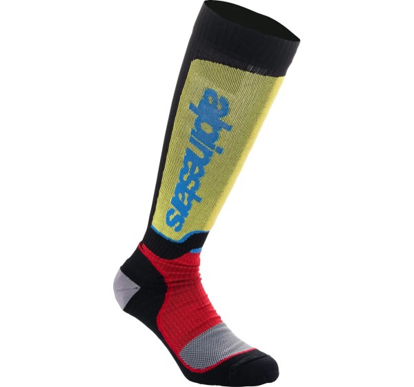 ALPINESTARS Socken - SOCK MX PLUS BLK/RED/BL L