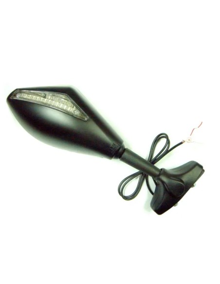 EMGO Spiegel - MIRROR BLACK RIGHT EC W/LED