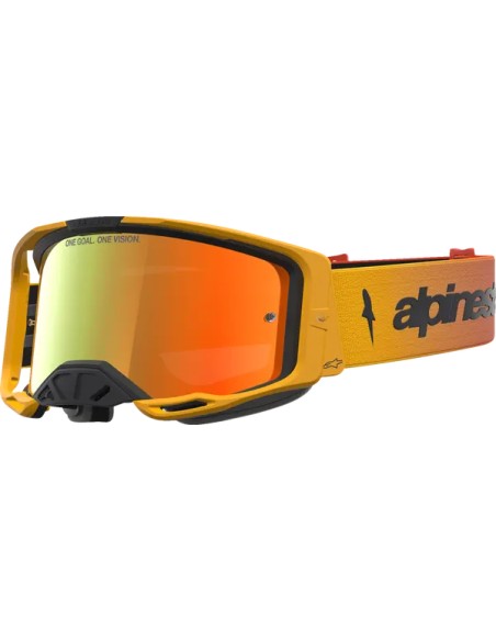 ALPINESTARS Motorradbrillen - GOGGLE VISION 8 AMBER FIRE RED
