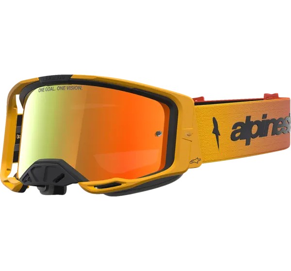 ALPINESTARS Motorradbrillen - GOGGLE VISION 8 AMBER FIRE RED