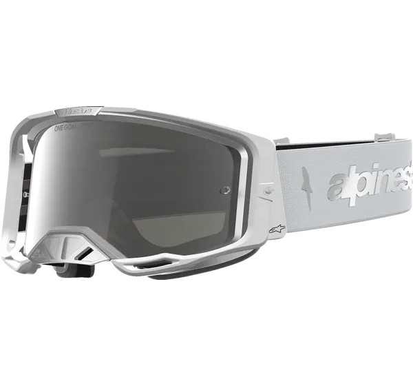 ALPINESTARS Motorradbrillen - GOGGLE VISION 8 AMBER WHT SILV