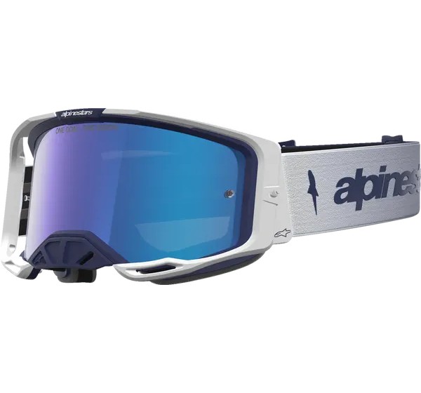 ALPINESTARS Motorradbrillen - GOGGLE VISION 8 AMBER NVY WHIT