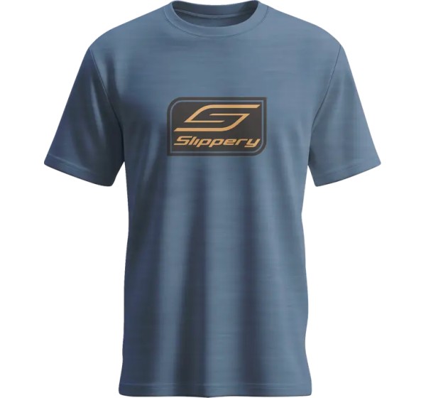 SLIPPERY T-Shirts, Poloshirts & Tanktops - TEE SLIPPERY CREST HEATHERED N