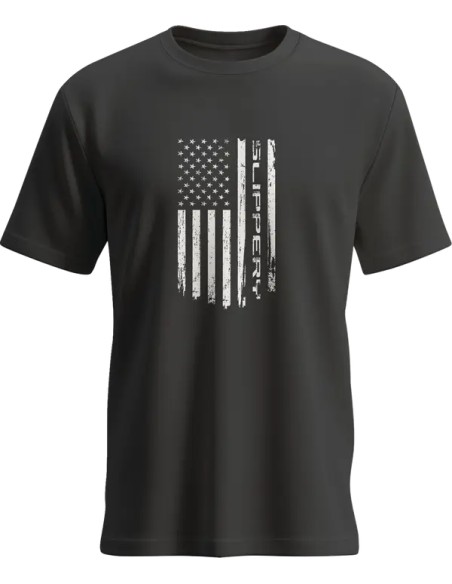 SLIPPERY T-Shirts, Poloshirts & Tanktops - TEE SLIPPERY FLAG BLACK XL