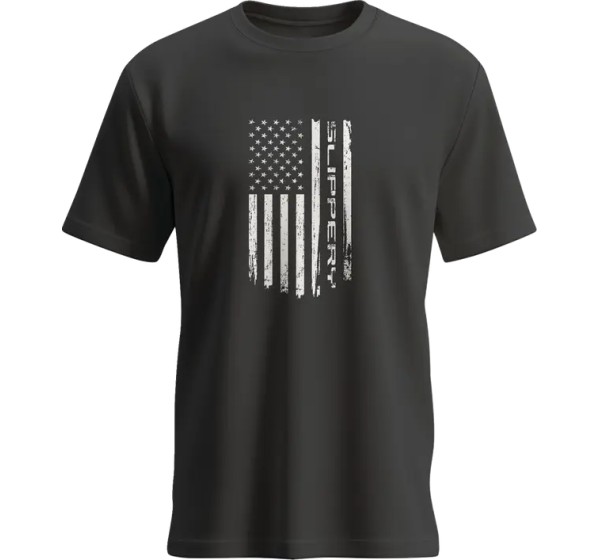 SLIPPERY T-Shirts, Poloshirts & Tanktops - TEE SLIPPERY FLAG BLACK XL