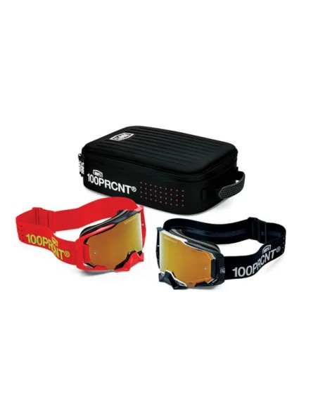 100% Motorradbrillen - DUAL ARMEGA RACER PRO PACK BK/