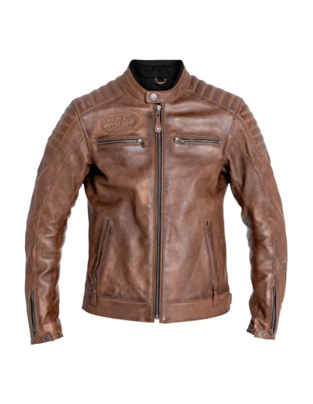 JOHN DOE Jacken - JACKET DEXTER LEATHER BROWN 3X