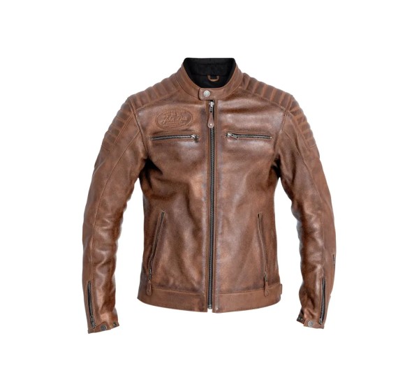 JOHN DOE Jacken - JACKET DEXTER LEATHER BROWN 3X