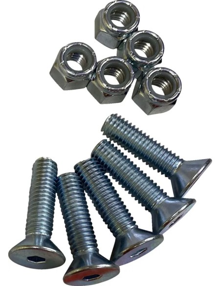 DRAG SPECIALTIES Montagematerial & Zubehör - SCREWS RTR 3/8-16CS W/NUT