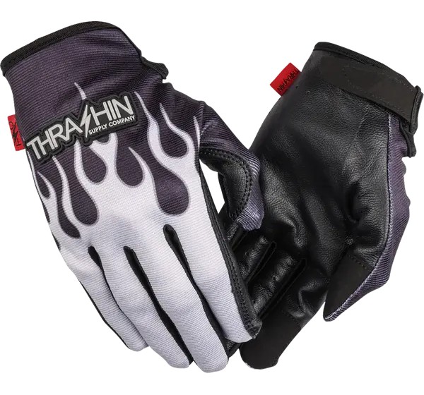 THRASHIN SUPPLY CO. Straße - GLOVE FLAME STEALTH LEATHER PA