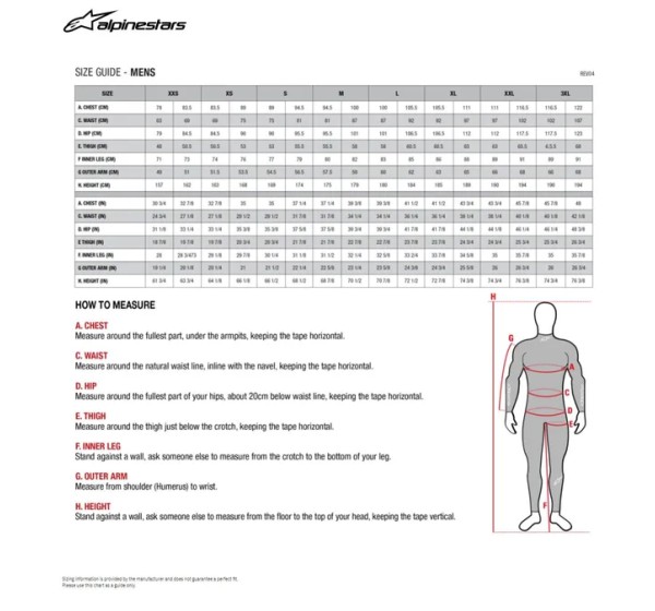 ALPINESTARS Hosen - Einbaubeispiel