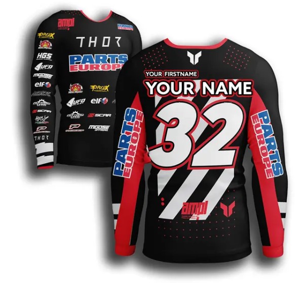 THOR Jerseys - JERSEY LAUNCHMODE FUTURA BLK/R