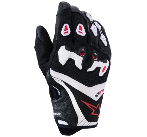 ALPINESTARS Straße - GLOVE SP-R PRO BLACK/WHITE/RED