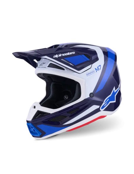 ALPINESTARS(MX) Offroad - HELMET SM7 RISE BLUE/WHITE 2X