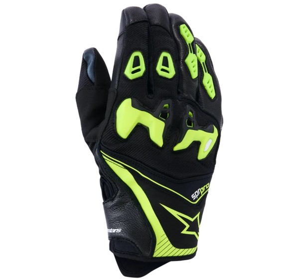 ALPINESTARS Straße - GLOVE SP-R PRO BLACK/YELLOW FL