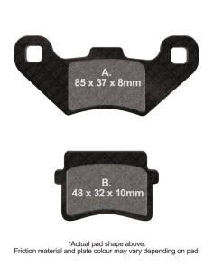 SFAC Karbon-Bremsbeläge für Roller