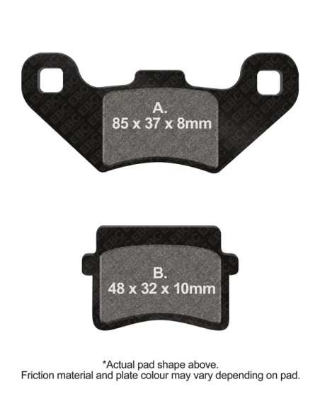 EBC Bremsbeläge & Bremsbacken für MH MH10 50 ECO 2012-2013