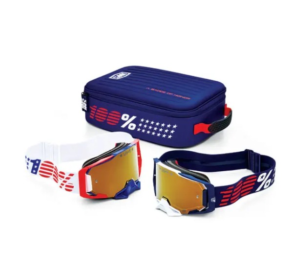 100% Motorradbrillen - DUAL ARMEGA PARTRIOT PRO PACK
