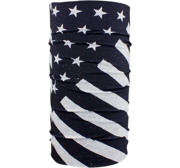 ZAN HEADGEAR Kopf- & Halsbedeckungen - MOTLEY TUBE BK/WH FLAG