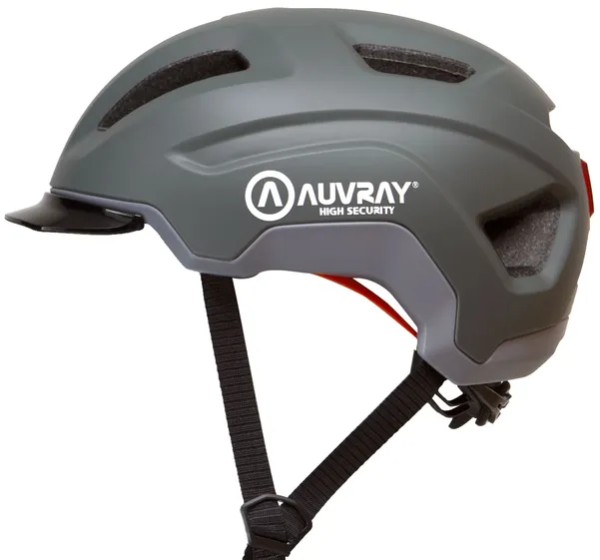 AUVRAY Open Face Helm - CITY HELMET GREY L