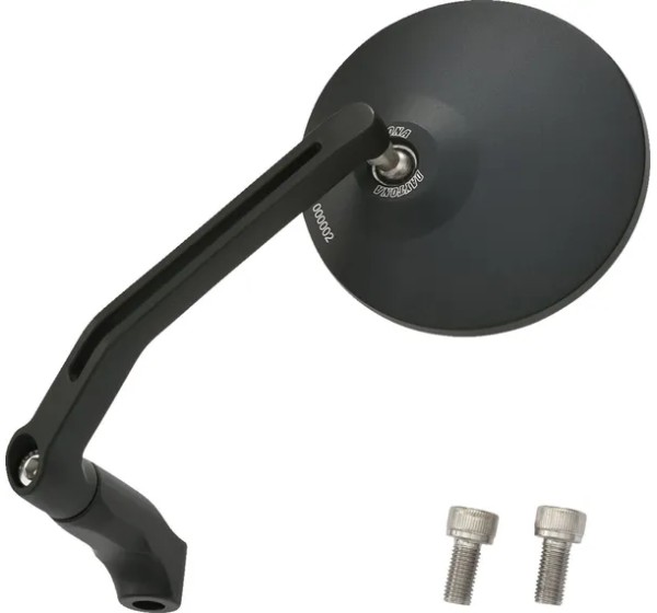 DAYTONA Spiegel - D-MIRROR-3 ROUND ROD ALU BLACK