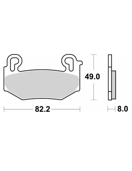 SBS Bremsbeläge & Bremsbacken - Detailansicht