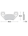 Renn-Bremsbeläge ATV