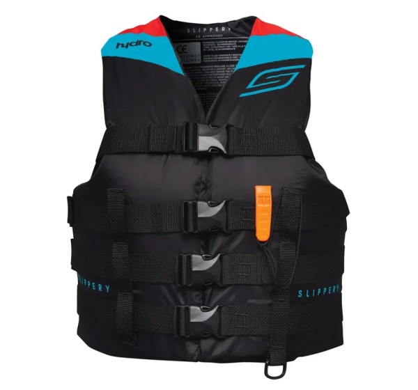 SLIPPERY Schwimmwesten - VEST HYDR0 BK/AQ SL