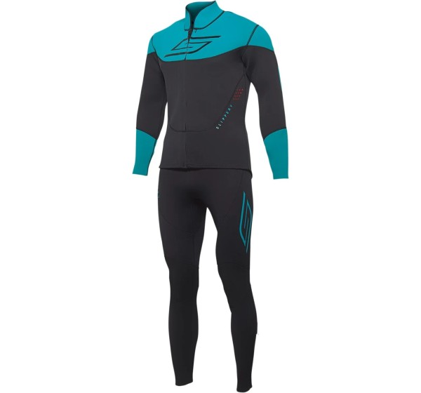 SLIPPERY Kombis - WETSUIT BREAKER BK/AQ 2X