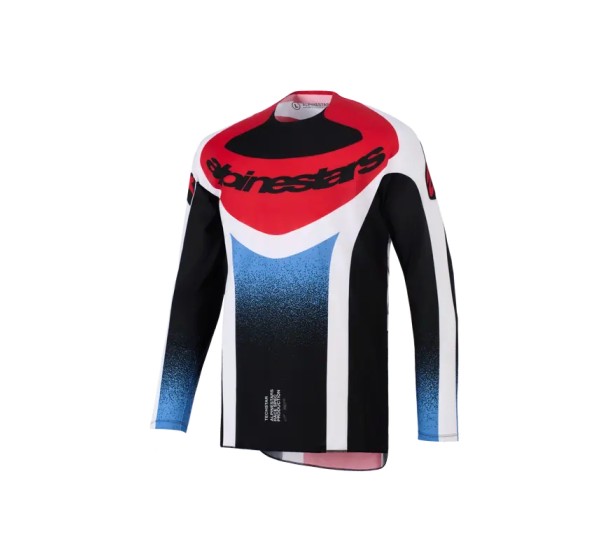 ALPINESTARS(MX) Jerseys - JERSEY TECHSTAR KNIF BLK/WH/RE