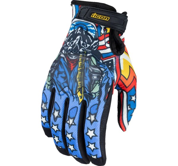 ICON Straße - GLOVE HOOLIGAN FLYBOY CE BLUE