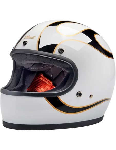 BILTWELL Integralhelm - HELMET GRINGO GLOSS WHITE/BLAC