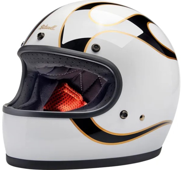 BILTWELL Integralhelm - HELMET GRINGO GLOSS WHITE/BLAC