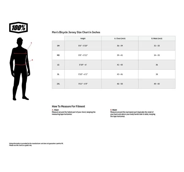 100% MTB Jerseys - Einbaubeispiel