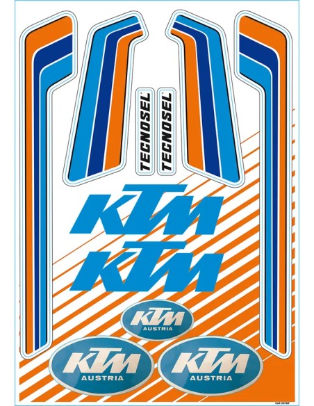 TECNOSEL Dekorsätze & Aufkleber - STICKER SHEET KTM VINTAGE