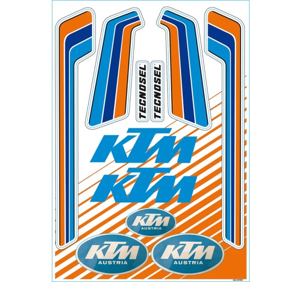 TECNOSEL Dekorsätze & Aufkleber - STICKER SHEET KTM VINTAGE