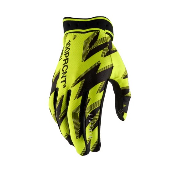 100% Handschuhe - GLOVES RIDEFIT FLO YELLOW/BLAC