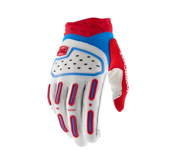 100% Offroad - GLOVES AIRMATIC RED/WHITE/BLUE