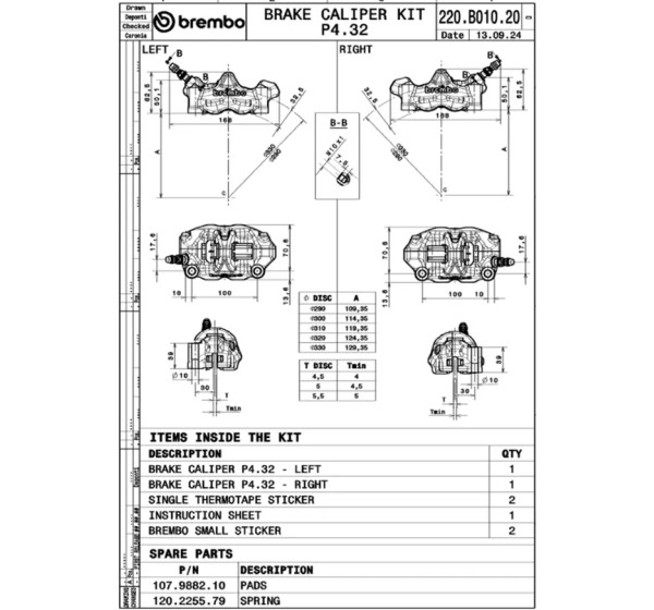 BREMBO Bremssattel - Einbaubeispiel
