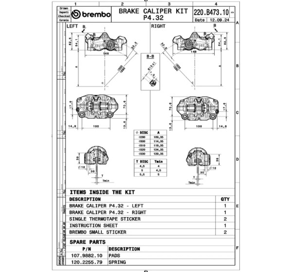 BREMBO Bremssattel - Detailansicht