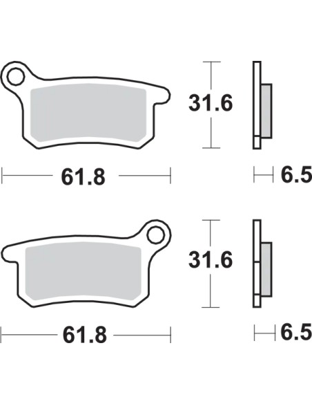 SBS Bremsbeläge & Bremsbacken - Detailansicht